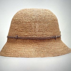 Raffia Helen Kaminski Rosie Packable Bucket Hat
